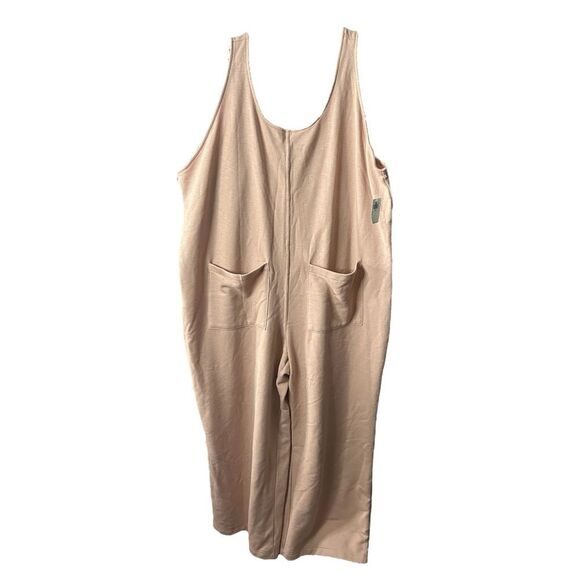 Old Navy Sleeveless Loose Marled Fleece Lounge Jumpsuit Size XXL - Picture 3 of 12